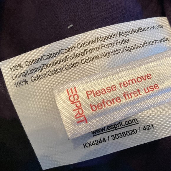 Esprit Purple Skirt with Beaded Accents - NWT - Picture 11 of 11